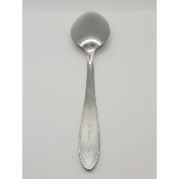 Lot of 1 HB Co Heather Pattern Stainless USA 8" Flatware Solid Serving Spoons - Picture 2 of 3